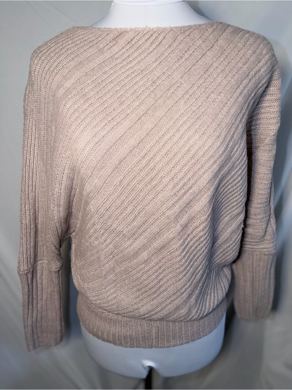 Jennifer Lopez Variegated Rib Dolman Sweater